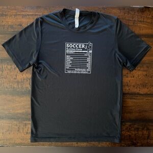 Soccer Activewear Graphic T-Shirt, Youth Large, EUC